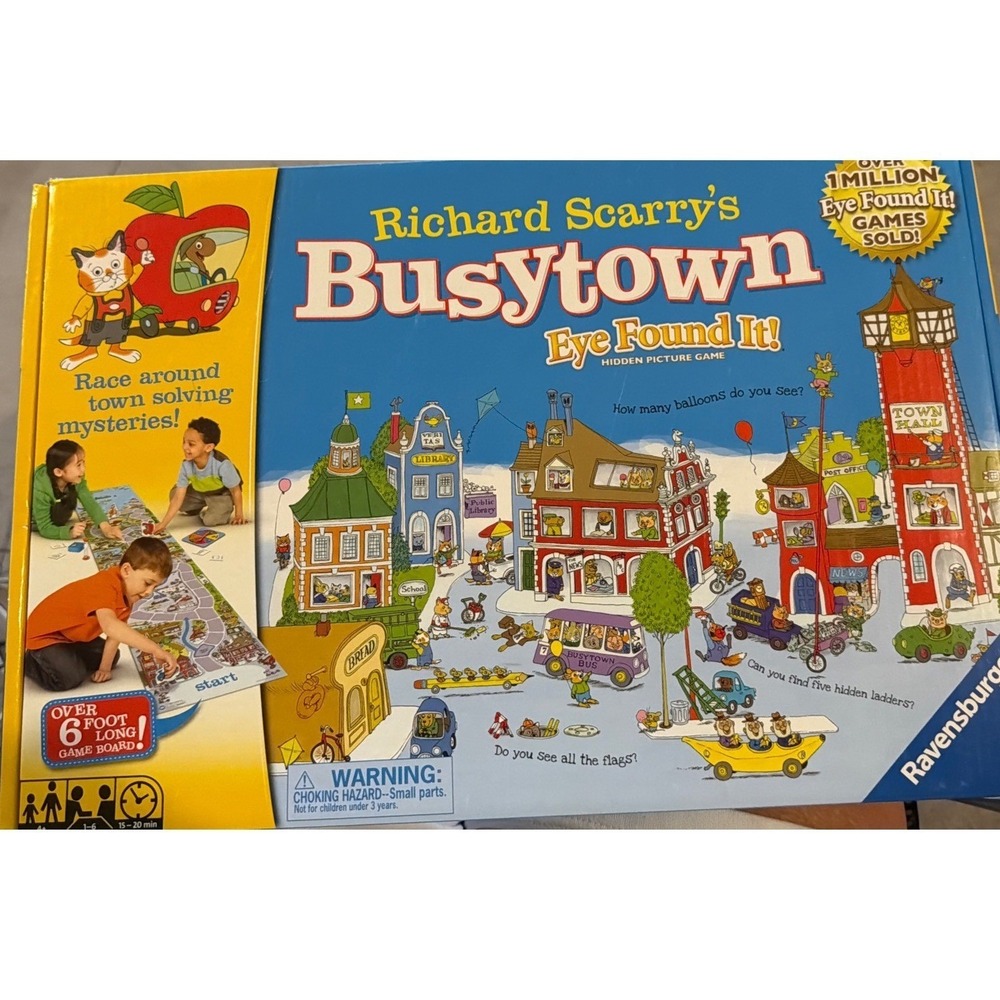Board Game Busytown Eye Found It 6ft Richard Scary, Ravensburgere